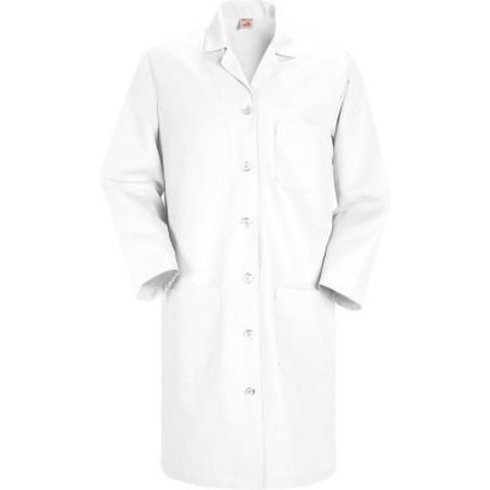 VF IMAGEWEAR Red Kap® Women's Button Front Lab Coat, White, Poly/Combed Cotton, 2XL KP13WHRGXXL